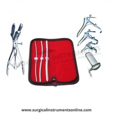 Hegar uterine dilator 3 pieces set,3-4, 5-6, 9-10 mathieu speculum, grave 3pcs, collin large